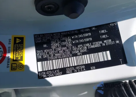 2018 Toyota Highlander Limited z USA, uszkodzony, nr VIN 5TDDZRFHXJS802630